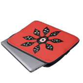 Horror Augen Blume Creepy Macabre Red Black Laptopschutzhülle (Vorne Knopf)