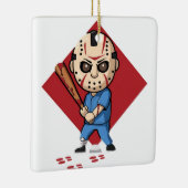 Horror Baseball Player Keramikornament (Rechts)