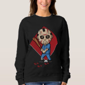 Horror Baseball Player Sweatshirt (Vorderseite)
