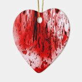 Horror Beängstigend Bloody Halloween Keramik Ornament (Links)