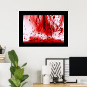 Horror Beängstigend Bloody Halloween Poster (Heimbüro)