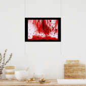 Horror Beängstigend Bloody Halloween Poster (Küche)