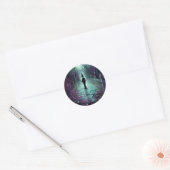 Horror beängstigend Gothic Sspoky Klassischer Rund Runder Aufkleber (Umschlag)