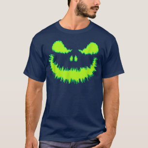 Horror Beängstigend Pumpkin Face Kürbislaterne Hal T-Shirt