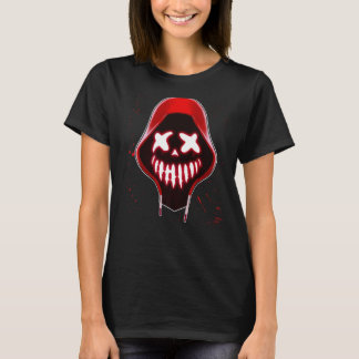 Horror beängstigende Maske Halloween-Party mit Beä T-Shirt