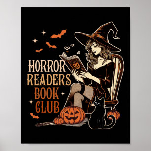Horror beim Lesen von Spooky Vibes Horror Leser bu Poster