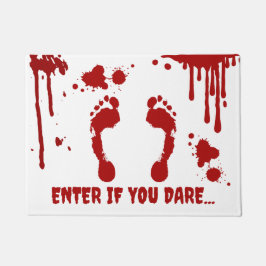 Horror Bloody Footprints Blood Spatter Halloween Fußmatte