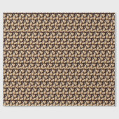 Horror Boo Ghost Halloween Pattern Geschenkpapier (Flach)