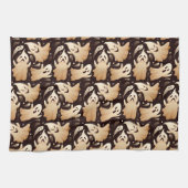Horror Boo Ghost Halloween Pattern Geschirrtuch (Horizontal)