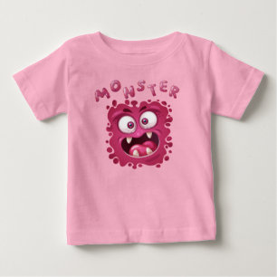 Horror bringt lustiges Monster vor Baby T-Shi T-shirt