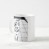 Horror cat anime art kaffeetasse (Vorderseite Links)