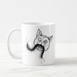 Horror cat anime art kaffeetasse