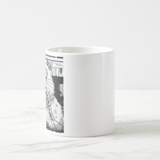 Horror cat anime art kaffeetasse (Mittel)