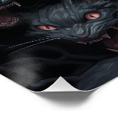 Horror Cat Nightmare Poster (Ecke)