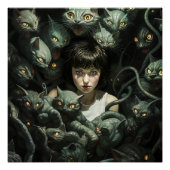 Horror Cat Nightmare Poster (Vorderseite)