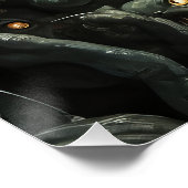 Horror Cat Nightmare Poster (Ecke)