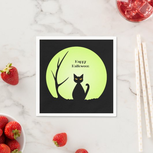 Horror Cat Paper Napkin Serviette (Beispiel)