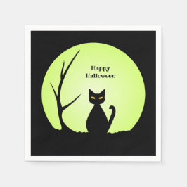 Horror Cat Paper Napkin Serviette