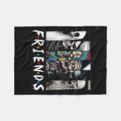 Horror Characters Friend Halloween Family Matching Fleecedecke (Vorderseite (Horizontal))