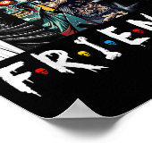 Horror Characters Friend Halloween Family Matching Poster (Ecke)