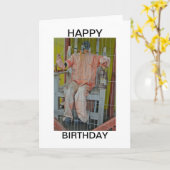 Horror Characters Happy Birthday Card Karte (Gelbe Blume)