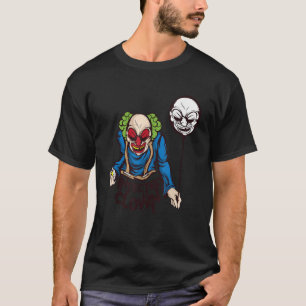 Horror Clown Beängstigend T Shirt Ballon Geschenk 