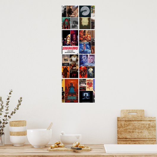 Horror-Collage Poster (Küche)