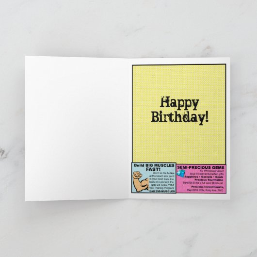 Horror-Comic-Artgeburtstag Karte (Innenseite)