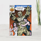 Horror Comic Birthday Karte (Vorderseite)