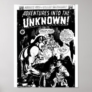 Horror-Comic-Book-Cover Retro Vintage Band 038 Poster