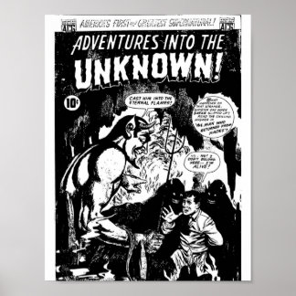 Horror Comic Buchabdeckung Retro Vintag Band 038 Poster