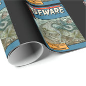 Horror-Comic: Passen Sie auf Geschenkpapier (Rolleneckpunkt)