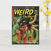 Horror-Comic: Weird Thrillers 4 Karte (Gelbe Blume)