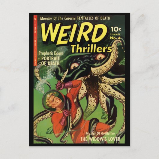 Horror-Comic: Weird Thrillers 4 Postkarte (Vorderseite)