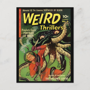 Horror Comic: Weiße Thriller 4 Postkarte