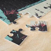 Horror-Comic-Zombie-Friedhof Puzzle (Seite)