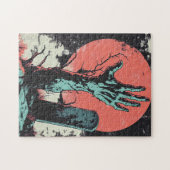 Horror-Comic-Zombie-Friedhof Puzzle (Horizontal)