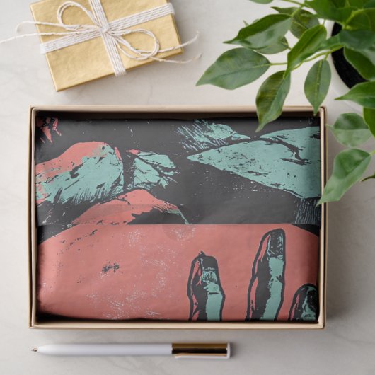 Horror Comic Zombie Graveyard Decoupage Seidenpapier (Geschenk)