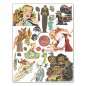 Horror Comicen Monster Kreaturen sammeln Kunst Aufkleber (Vorderseite)