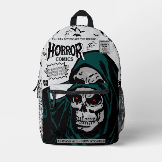 HORROR Comics Backpack Bedruckter Rucksack (Vorderseite)