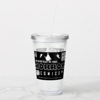 HORROR Comics Tumbler Acryltrinkbecher