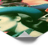 Horror Cowgirl Collage Poster (Ecke)