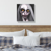 Horror Creepy Woman Leinwanddruck (Insitu (Schlafzimmer))
