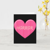 Horror Creepy Yami Kawaii Pastel Nge Valentines  Karte (Gelbe Blume)