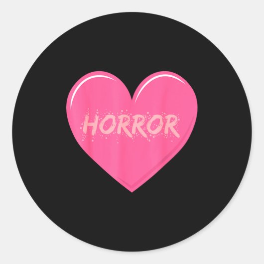 Horror Creepy Yami Kawaii Pastel Nge Valentines Runder Aufkleber (Vorderseite)