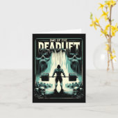 Horror Deadlift Workout Training Bodybuilder Karte (Gelbe Blume)