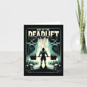 Horror Deadlift Workout Training Bodybuilder Karte