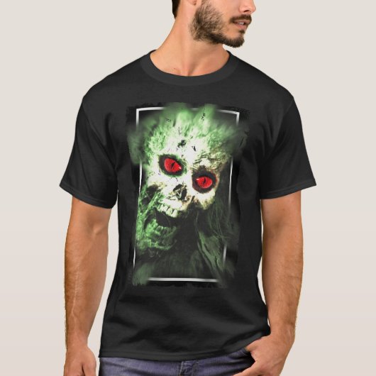 Horror Demon Zombie Satanism Dark Art T-Shirt (Vorderseite)
