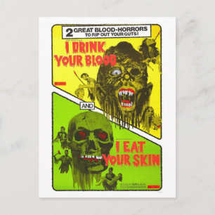 Horror DOPPELFUNKTION POSTCARD Postkarte