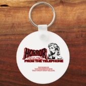 Horror erzählt von der Retro-Film-Anzeige am Telef Schlüsselanhänger (Vorderseite)